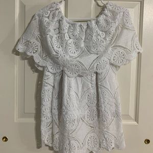 White lace blouse